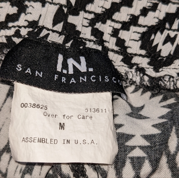I.N. San Francisco Aztec Print Palazzo Pants - Picture 4 of 5
